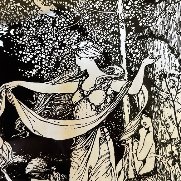 Art Nouveau style glass display part panel 6” x 4” Women - Picture 3 of 5